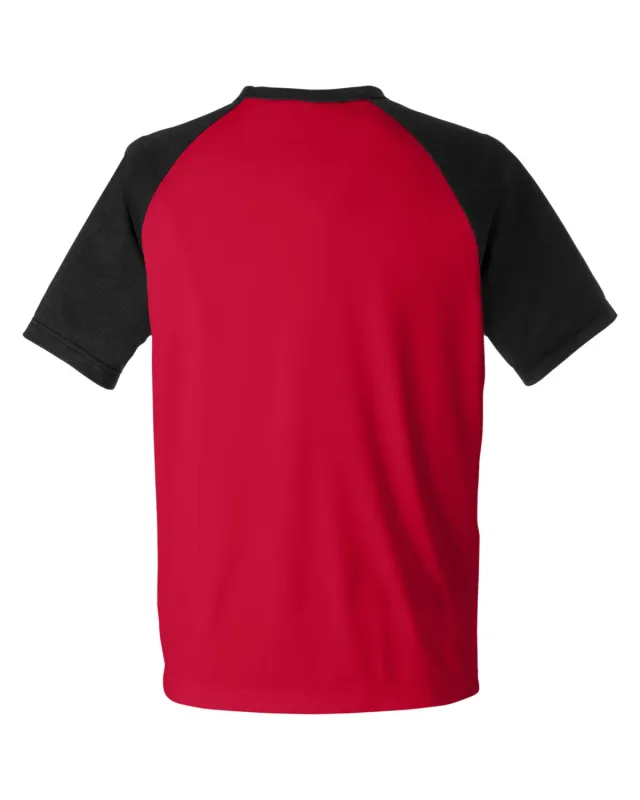 Team 365 Unisex Zone Colorblock Raglan T-Shirt — view 35