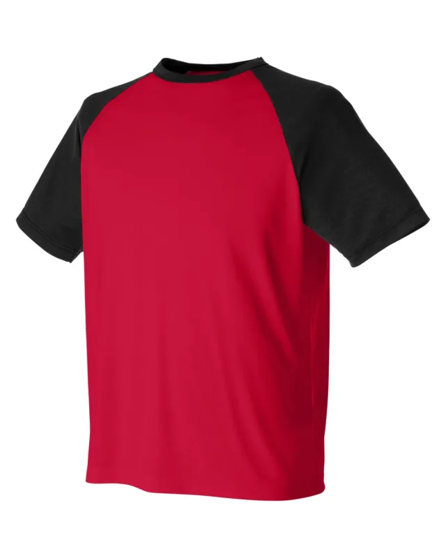 Team 365 Unisex Zone Colorblock Raglan T-Shirt — view 36