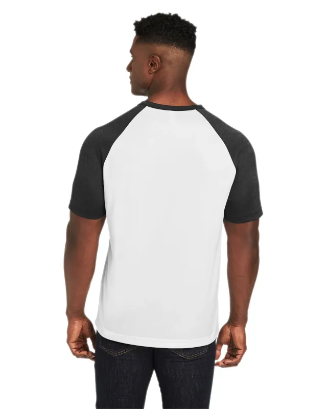 Team 365 Unisex Zone Colorblock Raglan T-Shirt — view 41