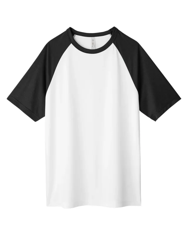 Team 365 Unisex Zone Colorblock Raglan T-Shirt — view 43