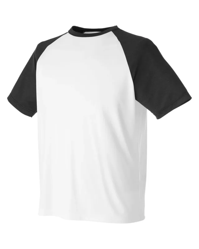 Team 365 Unisex Zone Colorblock Raglan T-Shirt — view 46