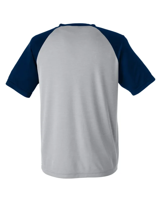 Team 365 Unisex Zone Colorblock Raglan T-Shirt — view 5