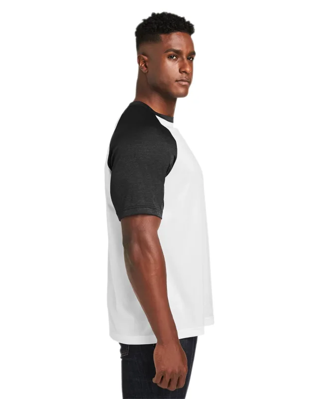 Team 365 Unisex Zone Colorblock Raglan T-Shirt — view 50