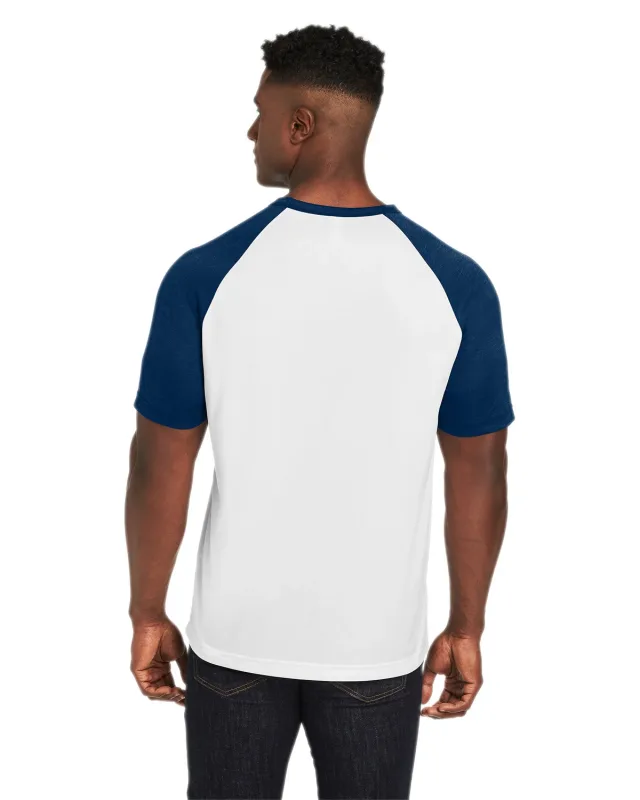 Team 365 Unisex Zone Colorblock Raglan T-Shirt — view 51