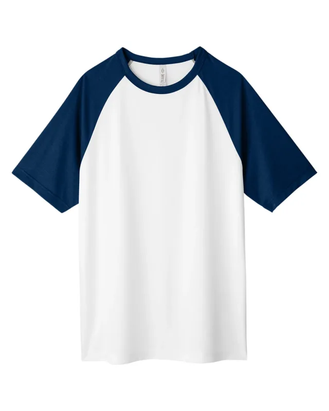 Team 365 Unisex Zone Colorblock Raglan T-Shirt — view 53
