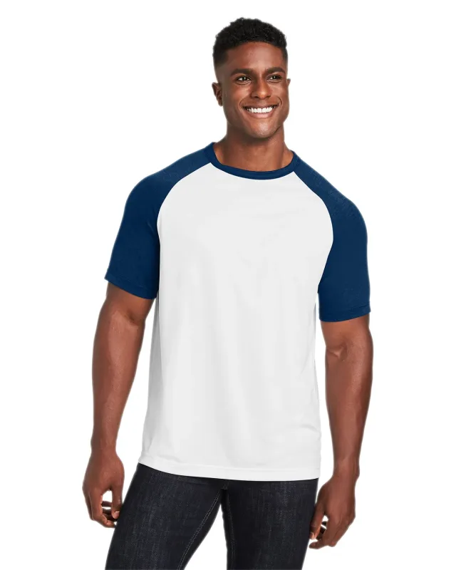 Team 365 Unisex Zone Colorblock Raglan T-Shirt — view 54