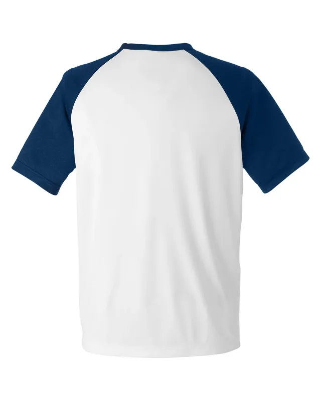 Team 365 Unisex Zone Colorblock Raglan T-Shirt — view 55