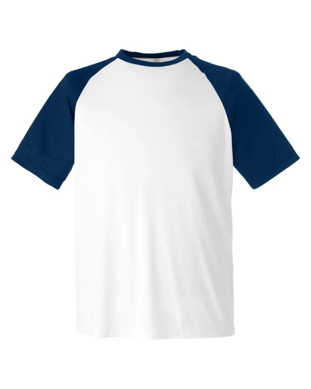 Team 365 Unisex Zone Colorblock Raglan T-Shirt — view 58