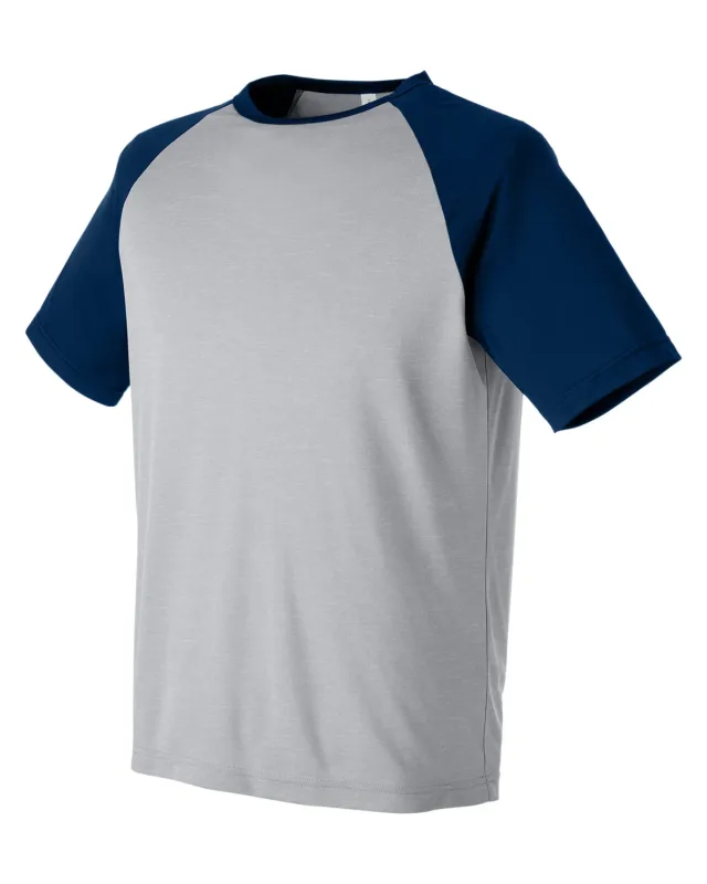 Team 365 Unisex Zone Colorblock Raglan T-Shirt — view 6