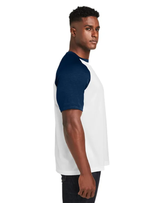 Team 365 Unisex Zone Colorblock Raglan T-Shirt — view 60