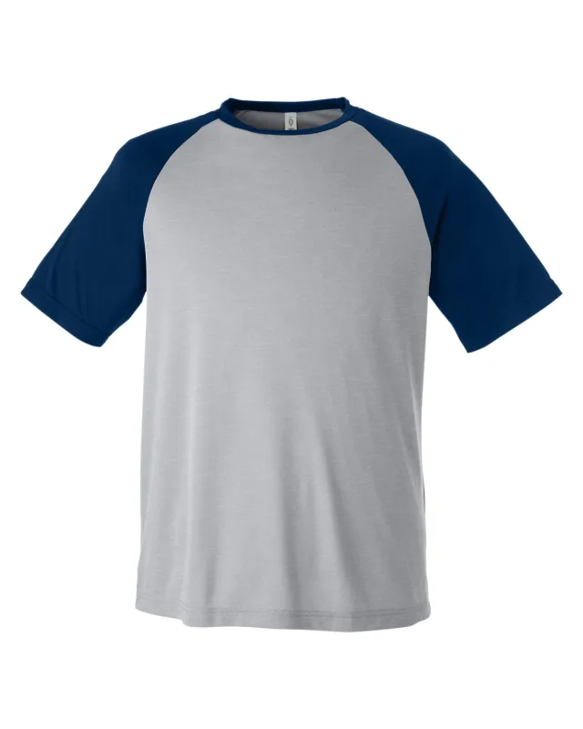 Team 365 Unisex Zone Colorblock Raglan T-Shirt — view 8