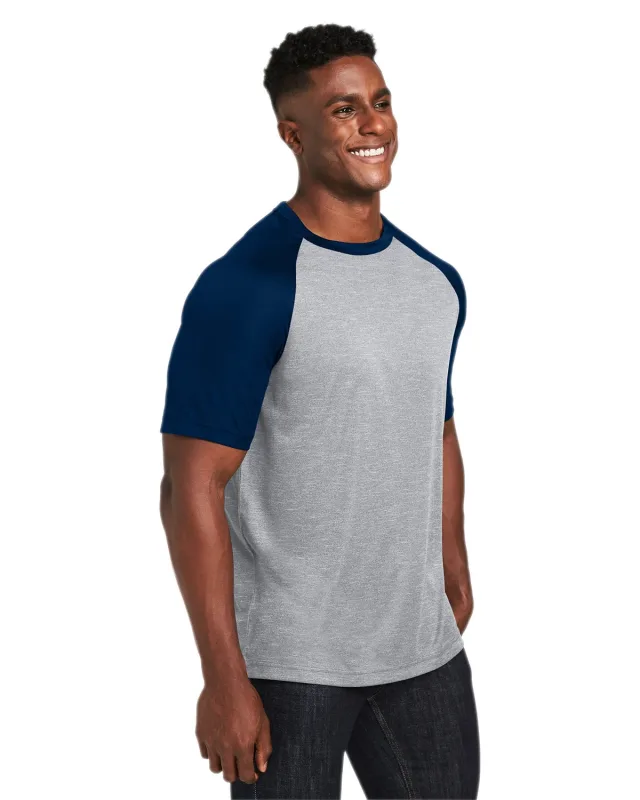 Team 365 Unisex Zone Colorblock Raglan T-Shirt — view 9