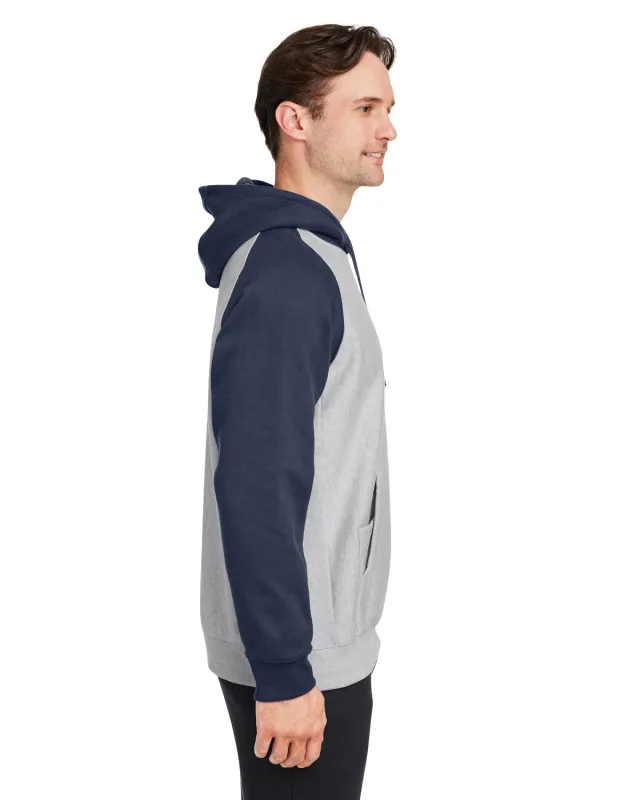 Team 365 Unisex Zone HydroSport Heavyweight Colorblock Hooded Sweatshirt — view 10
