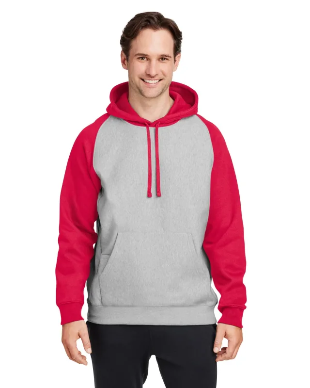 Team 365 Unisex Zone HydroSport Heavyweight Colorblock Hooded Sweatshirt — view 14