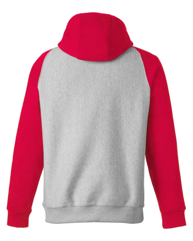 Team 365 Unisex Zone HydroSport Heavyweight Colorblock Hooded Sweatshirt — view 15