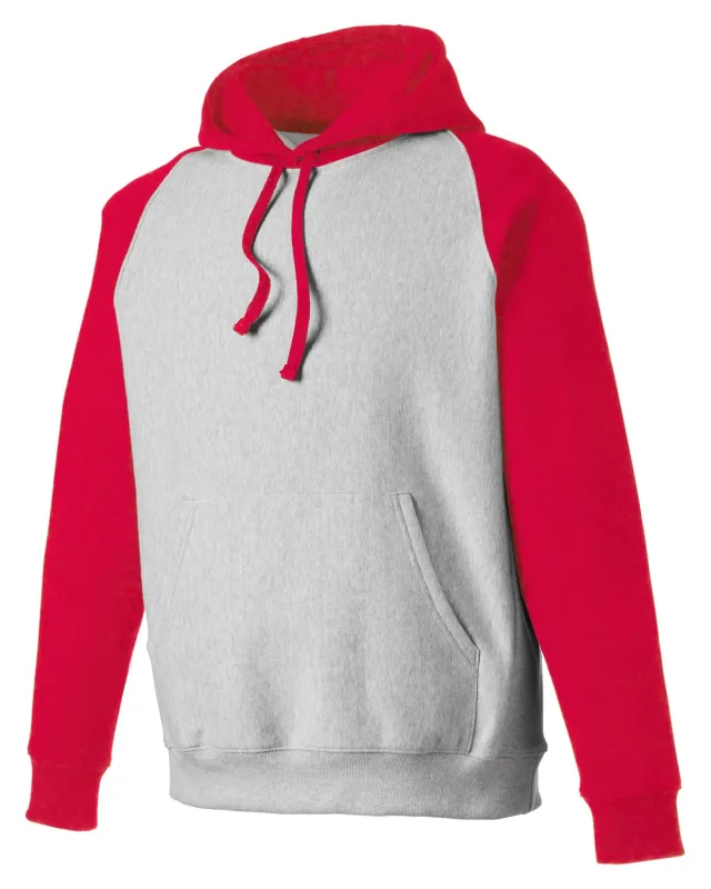 Team 365 Unisex Zone HydroSport Heavyweight Colorblock Hooded Sweatshirt — view 16