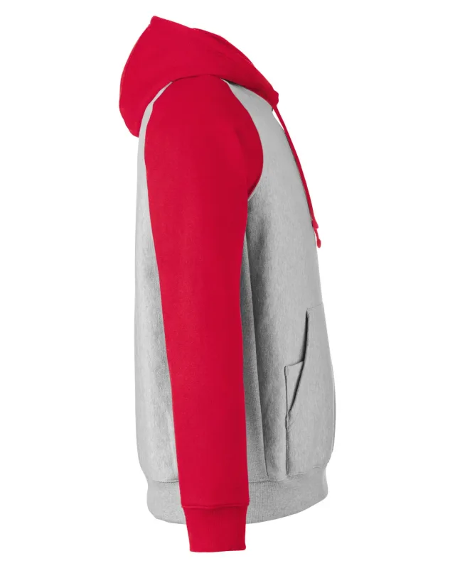 Team 365 Unisex Zone HydroSport Heavyweight Colorblock Hooded Sweatshirt — view 17