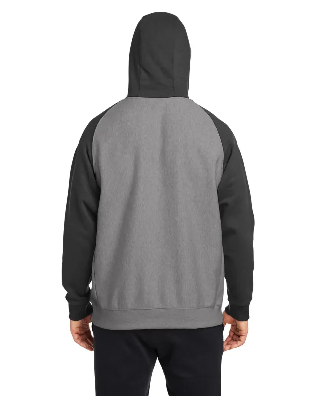 Team 365 Unisex Zone HydroSport Heavyweight Colorblock Hooded Sweatshirt — view 21