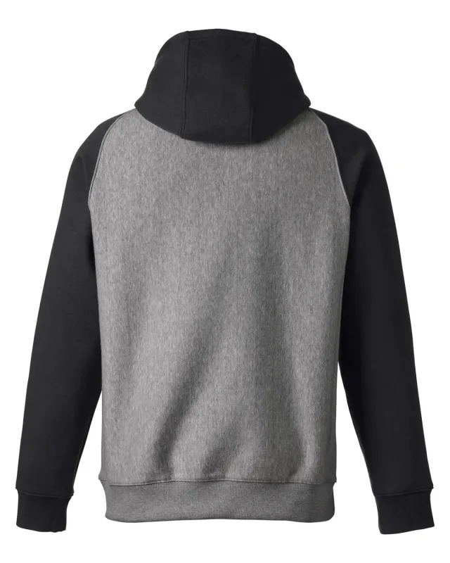 Team 365 Unisex Zone HydroSport Heavyweight Colorblock Hooded Sweatshirt — view 25