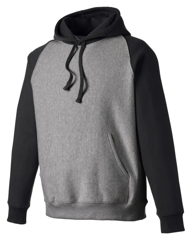 Team 365 Unisex Zone HydroSport Heavyweight Colorblock Hooded Sweatshirt — view 26