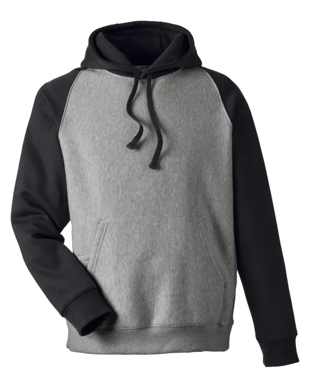 Team 365 Unisex Zone HydroSport Heavyweight Colorblock Hooded Sweatshirt — view 28
