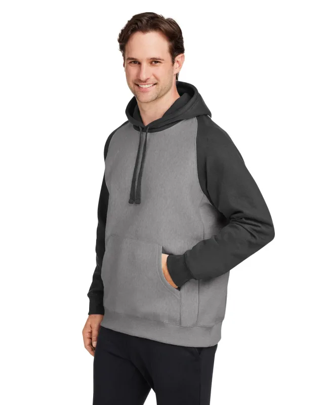 Team 365 Unisex Zone HydroSport Heavyweight Colorblock Hooded Sweatshirt — view 29