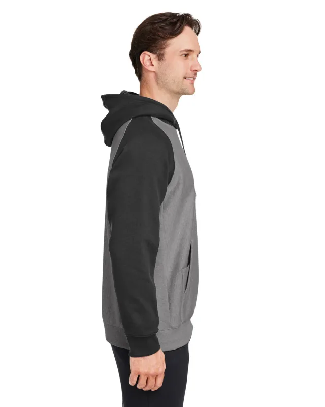 Team 365 Unisex Zone HydroSport Heavyweight Colorblock Hooded Sweatshirt — view 30