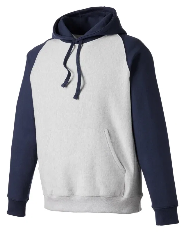 Team 365 Unisex Zone HydroSport Heavyweight Colorblock Hooded Sweatshirt — view 6