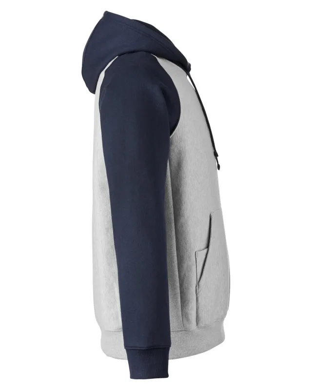 Team 365 Unisex Zone HydroSport Heavyweight Colorblock Hooded Sweatshirt — view 7