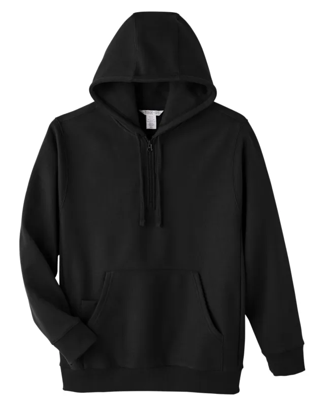 Team 365 Unisex Zone HydroSport  Heavyweight Quarter-Zip Hooded Sweatshirt — view 13