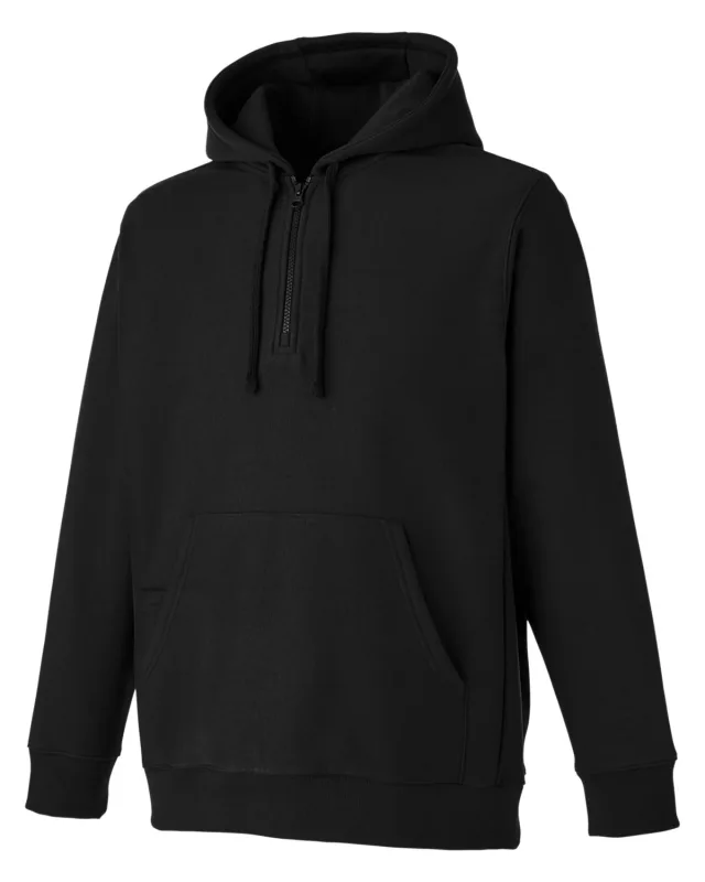 Team 365 Unisex Zone HydroSport  Heavyweight Quarter-Zip Hooded Sweatshirt — view 16
