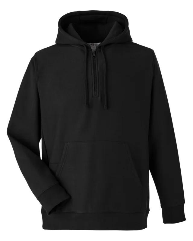 Team 365 Unisex Zone HydroSport  Heavyweight Quarter-Zip Hooded Sweatshirt — view 18