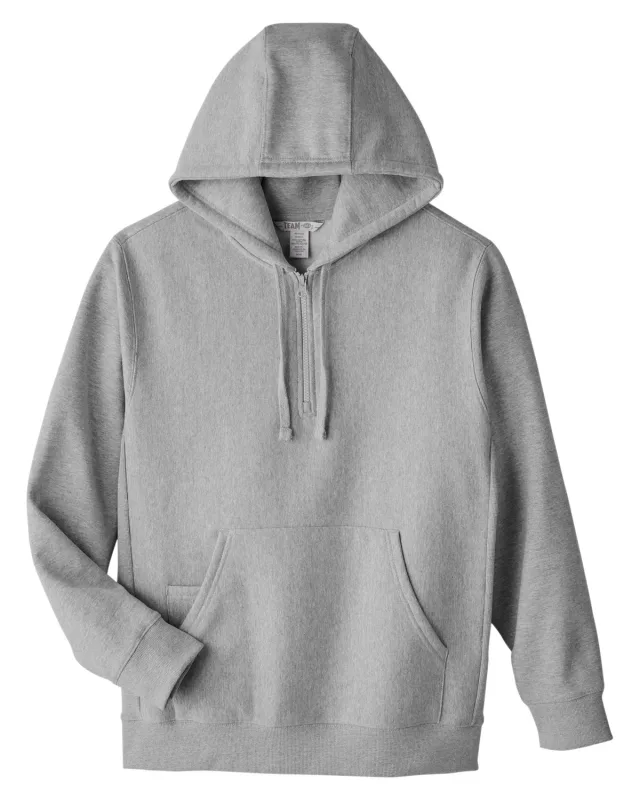 Team 365 Unisex Zone HydroSport  Heavyweight Quarter-Zip Hooded Sweatshirt — view 23