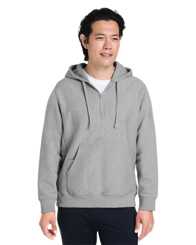 Team 365 Unisex Zone HydroSport  Heavyweight Quarter-Zip Hooded Sweatshirt — view 24