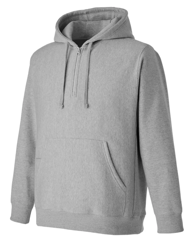 Team 365 Unisex Zone HydroSport  Heavyweight Quarter-Zip Hooded Sweatshirt — view 26