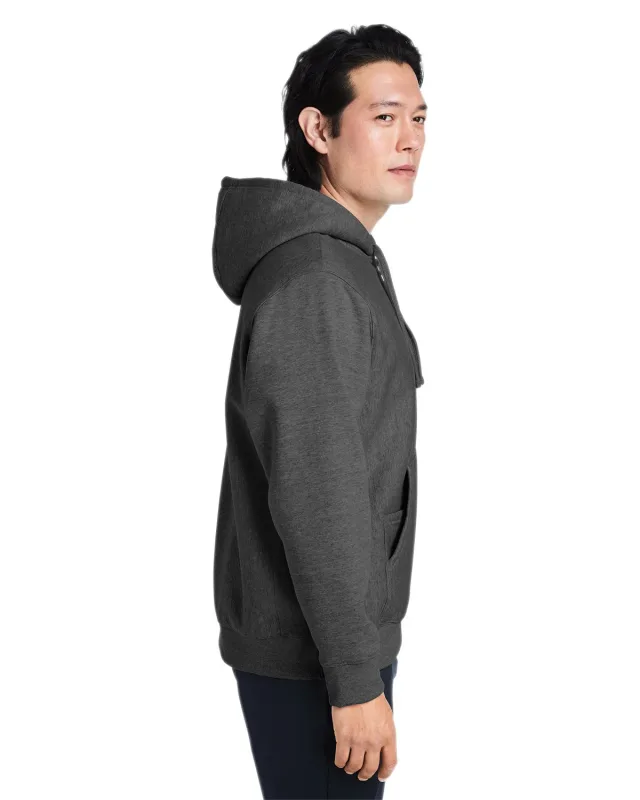 Team 365 Unisex Zone HydroSport  Heavyweight Quarter-Zip Hooded Sweatshirt — view 40