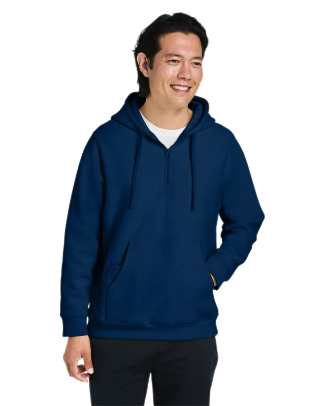 Team 365 Unisex Zone HydroSport  Heavyweight Quarter-Zip Hooded Sweatshirt — view 44