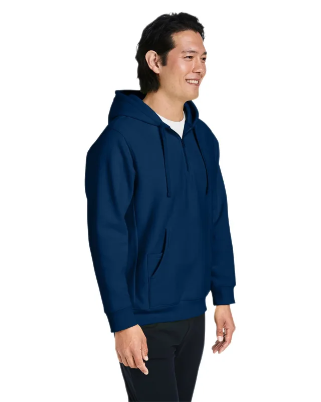 Team 365 Unisex Zone HydroSport  Heavyweight Quarter-Zip Hooded Sweatshirt — view 49