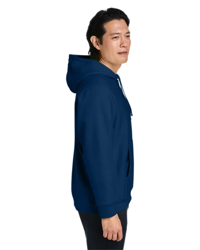 Team 365 Unisex Zone HydroSport  Heavyweight Quarter-Zip Hooded Sweatshirt — view 50