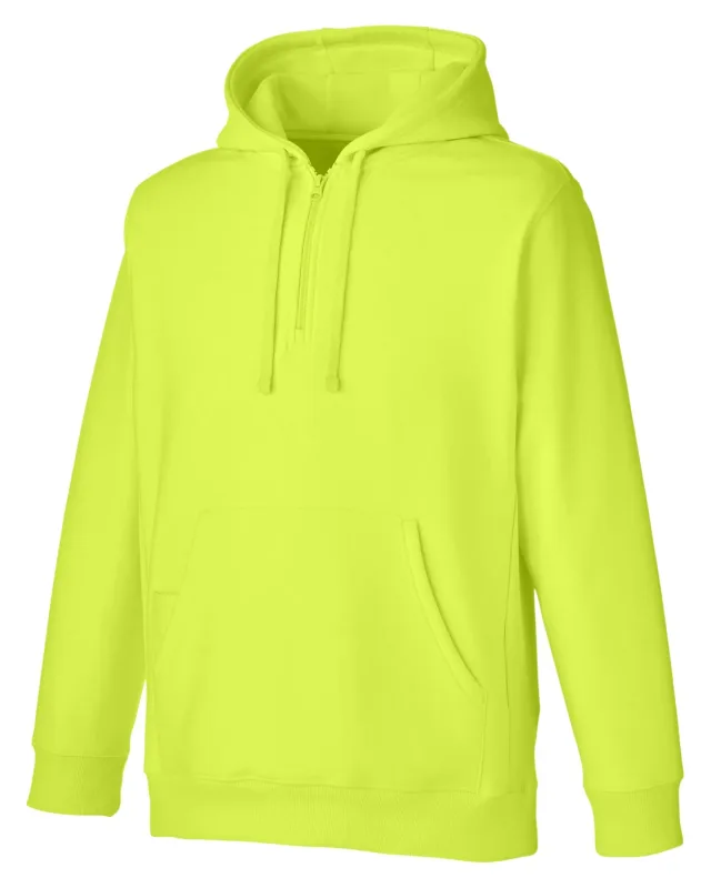 Team 365 Unisex Zone HydroSport  Heavyweight Quarter-Zip Hooded Sweatshirt — view 6
