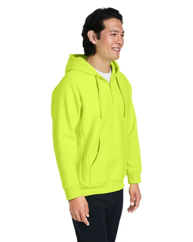 Team 365 Unisex Zone HydroSport  Heavyweight Quarter-Zip Hooded Sweatshirt — view 9