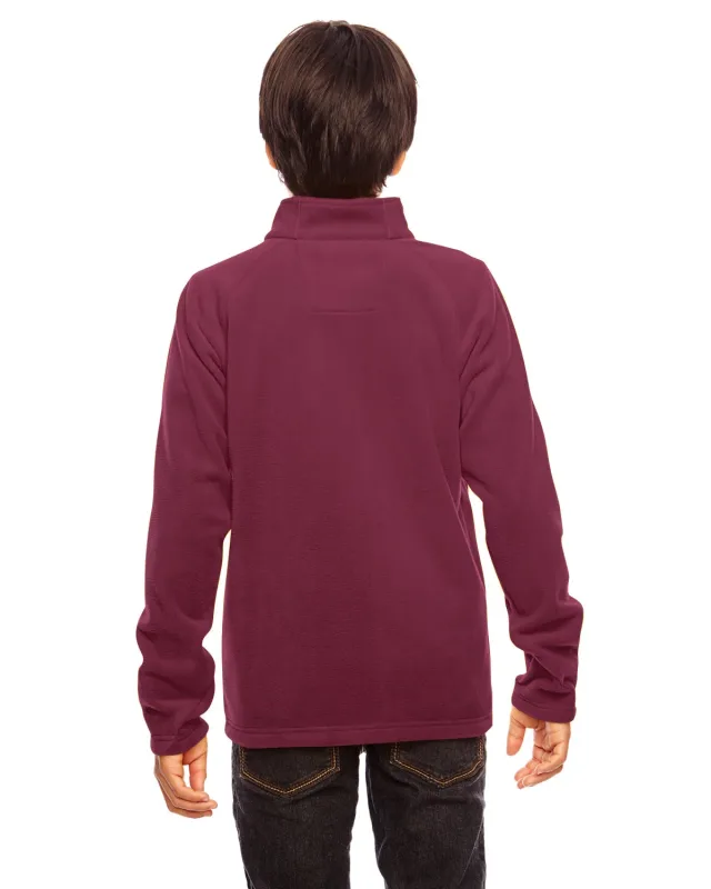 Team 365 Youth Campus Microfleece Jacket — view 13