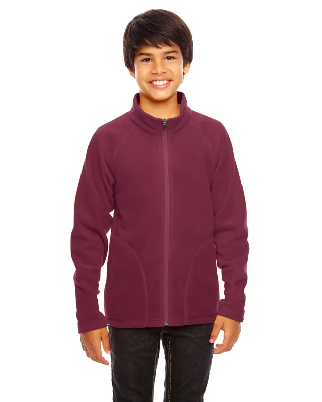 Team 365 Youth Campus Microfleece Jacket — view 16