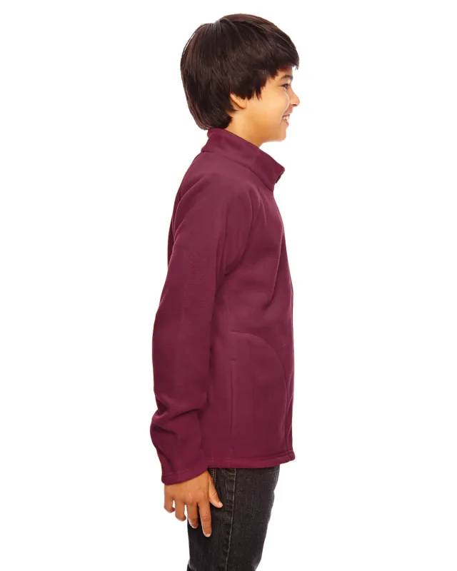 Team 365 Youth Campus Microfleece Jacket — view 18