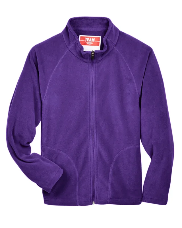 Team 365 Youth Campus Microfleece Jacket — view 27