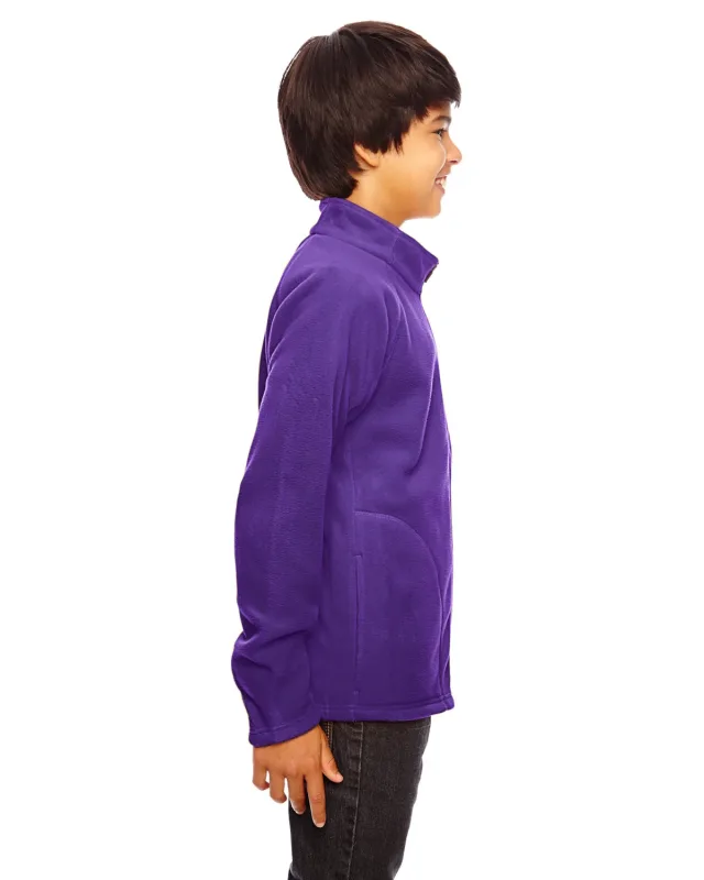 Team 365 Youth Campus Microfleece Jacket — view 30