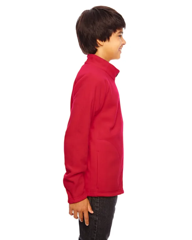 Team 365 Youth Campus Microfleece Jacket — view 36