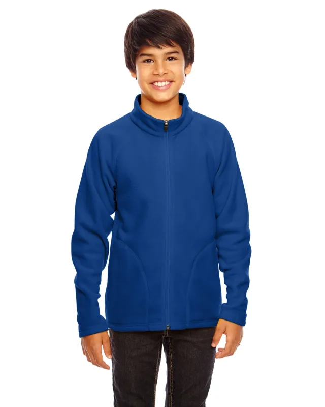 Team 365 Youth Campus Microfleece Jacket — view 40