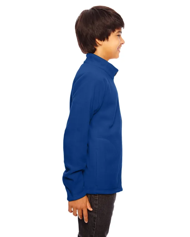 Team 365 Youth Campus Microfleece Jacket — view 42