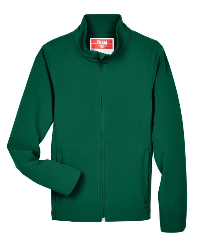 Team 365 Youth Leader Soft Shell Jacket — view 3
